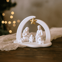 Minimalist Nativity Scene | Holy Family Christmas Decor | Modern Nativity Set 3d model