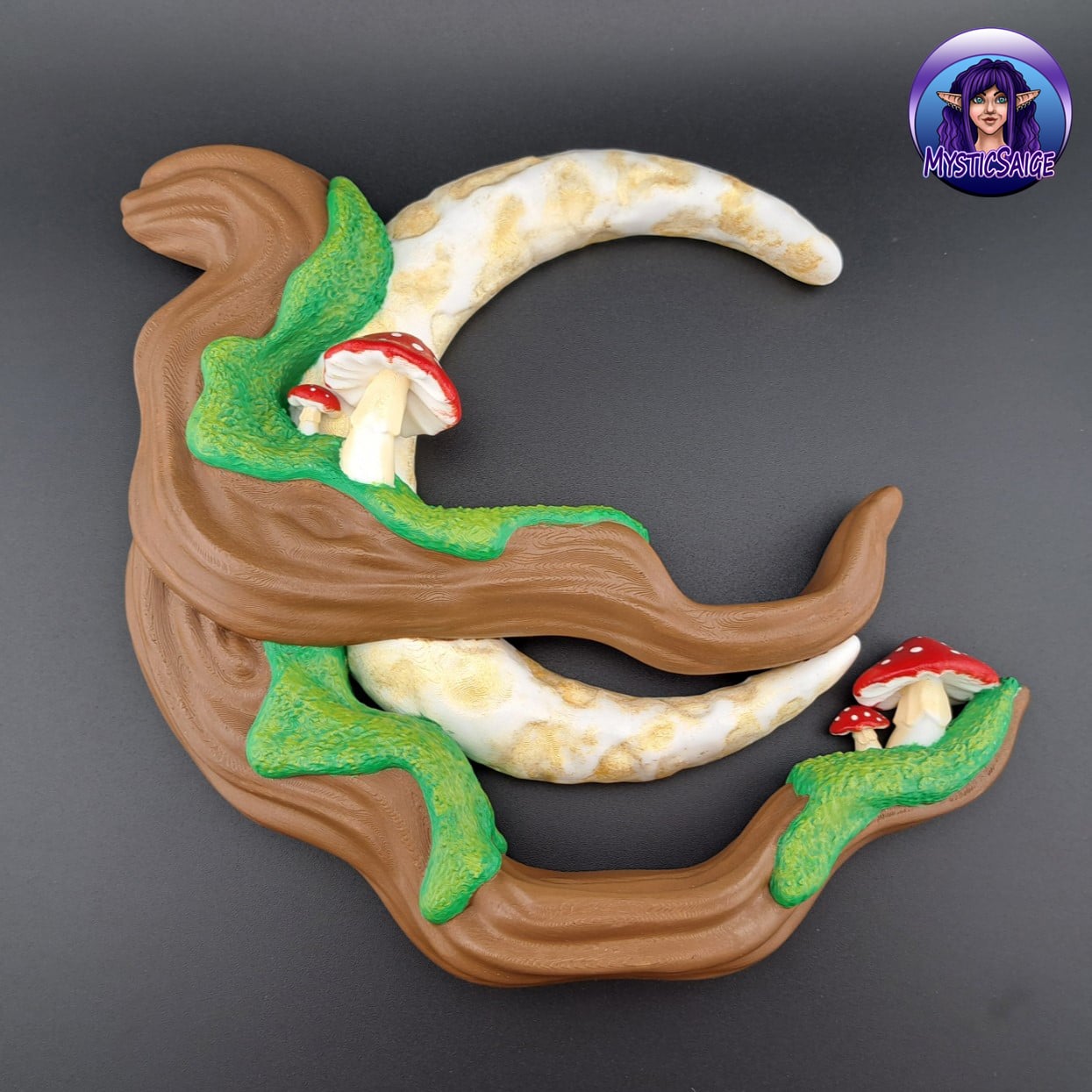 Moonlit Scene - Wall Shelf and Accessories 3d model