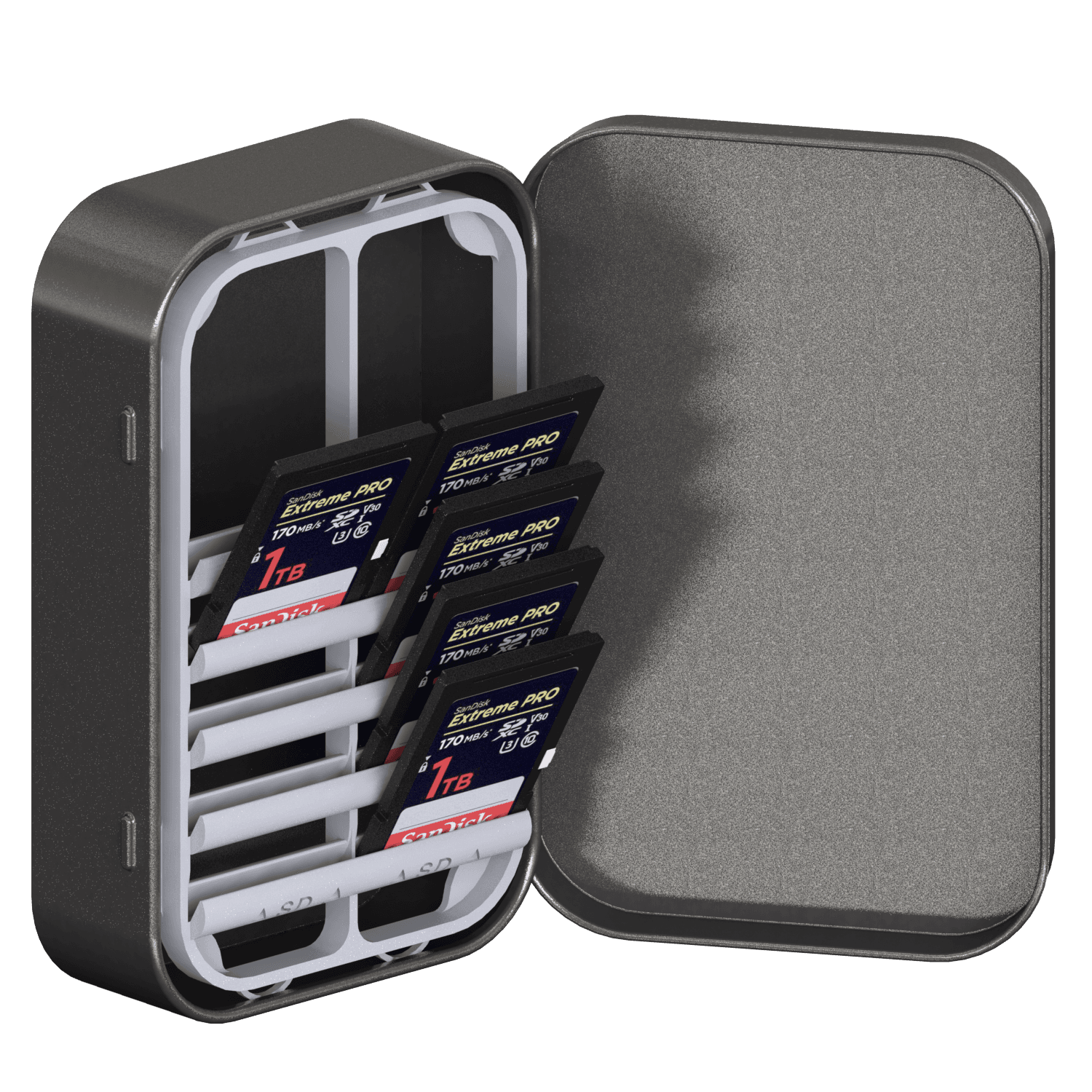 SD card locker 3d model