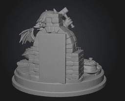 Blacksmith Dragon STL File for 3D Print 3d model
