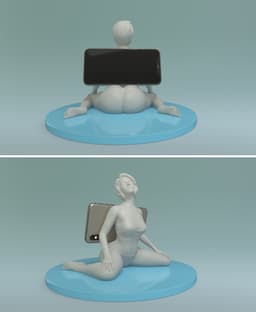 Yoga Girl Phonestand 3d model