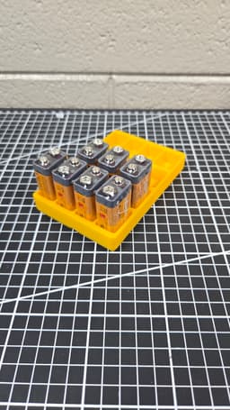 9V Battery Gridfinity Bin (3x2x3) 3d model