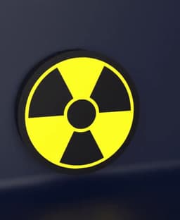 Radioactive Symbol - LED Strip compatible 3d model