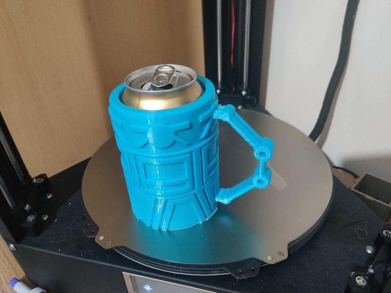 Dwarven mining mug 330ml can holder cup 3d model