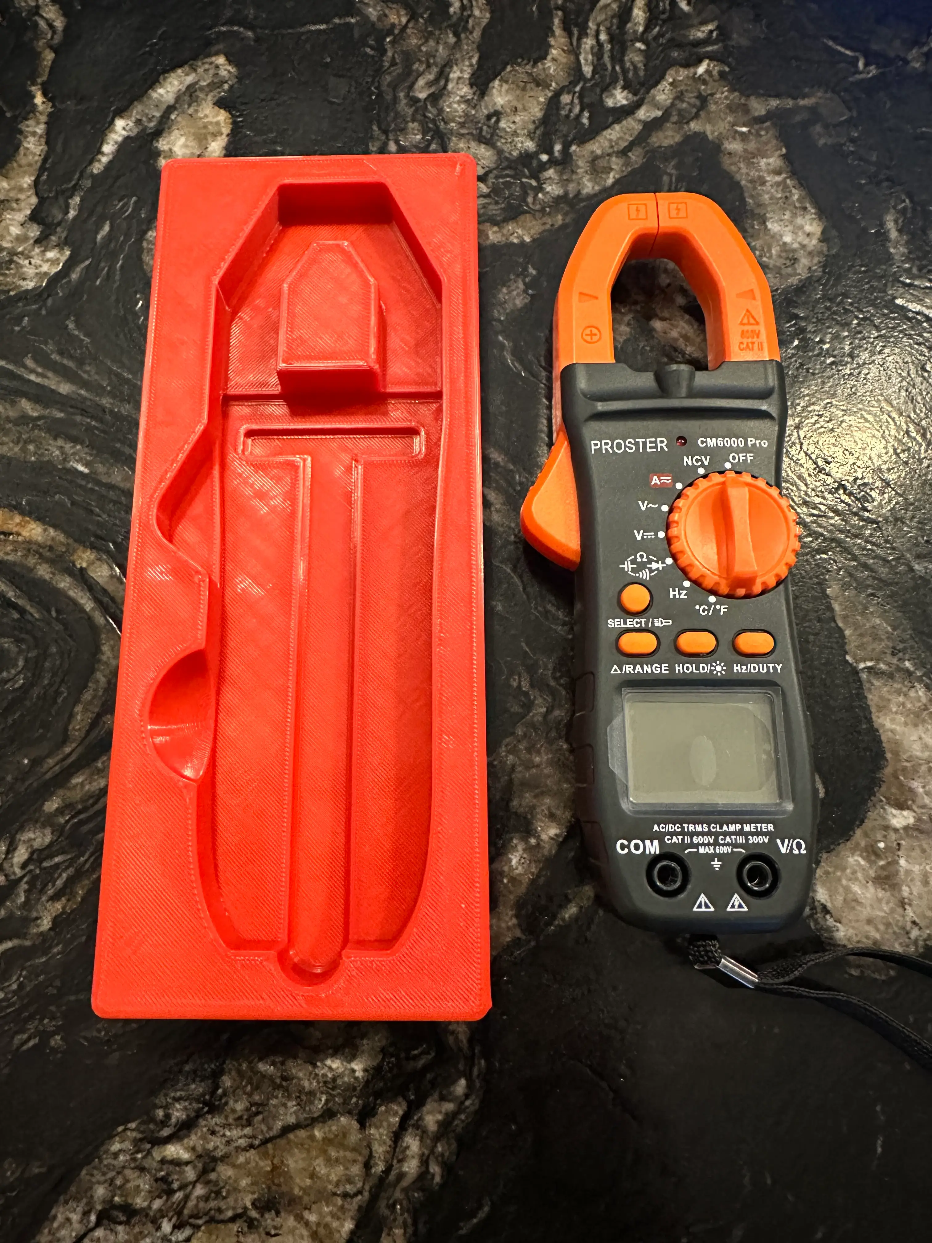 Gridfinity holder for Proster multimeter 3d model