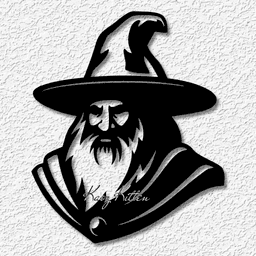 warlock cloak wall art wizard home decor 3d model