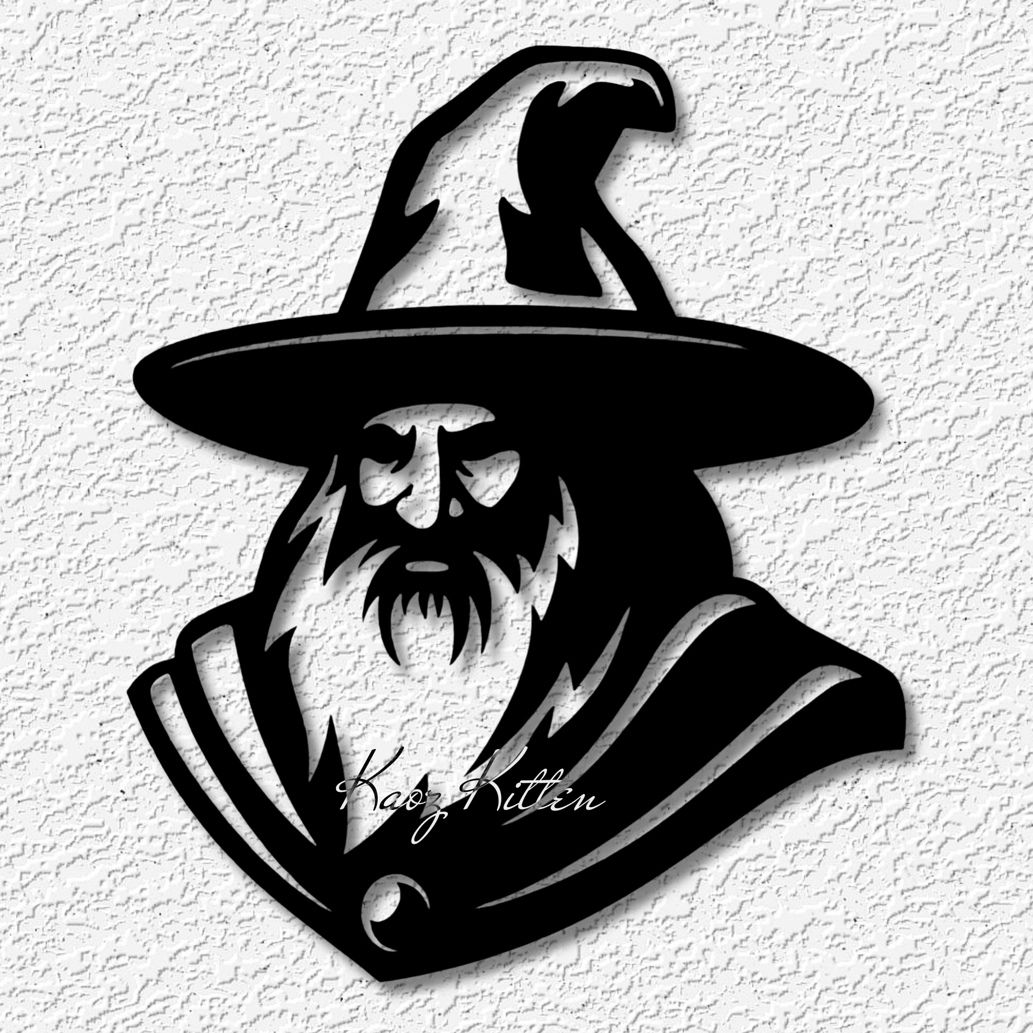 warlock cloak wall art wizard home decor 3d model