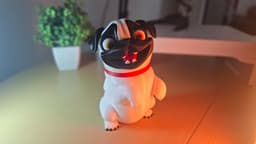 Pug Dog - By Colors 3d model