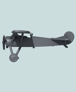 1:144 Fokker E.V 3d model