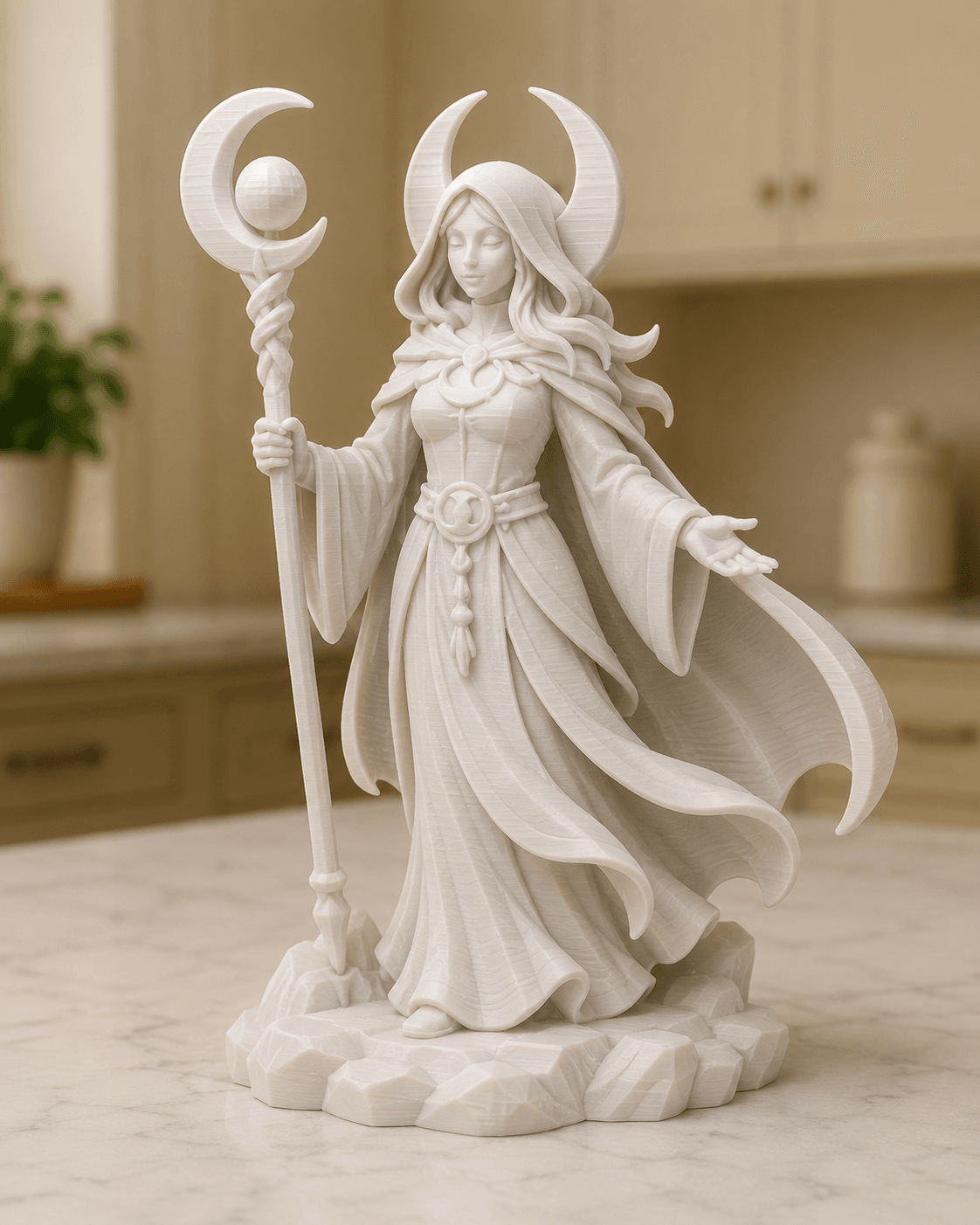 Moon Priestess STL 3d model