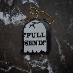 Full Send Gravestone Charm 3d model
