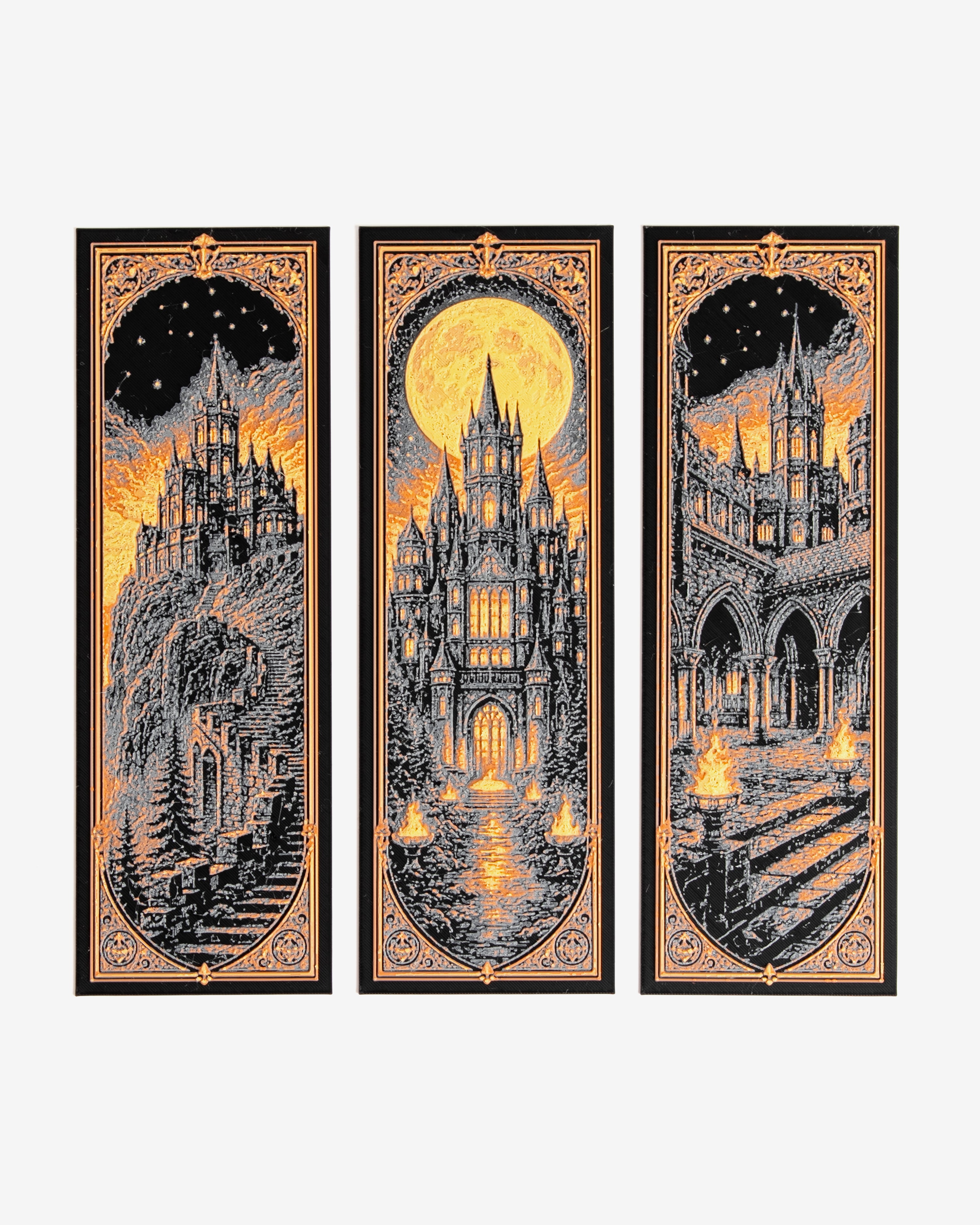 Gothic Castle Bookmarks 3d model