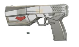 Red Hood Gun 3d model