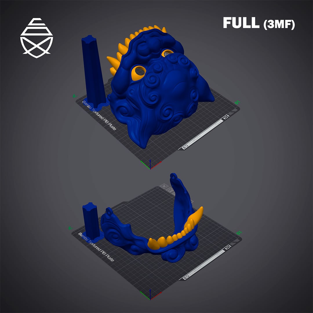 Foo Dog Mask 3d model