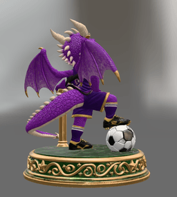 Fantasy Football Dragon STL for 3D Printing 3d model