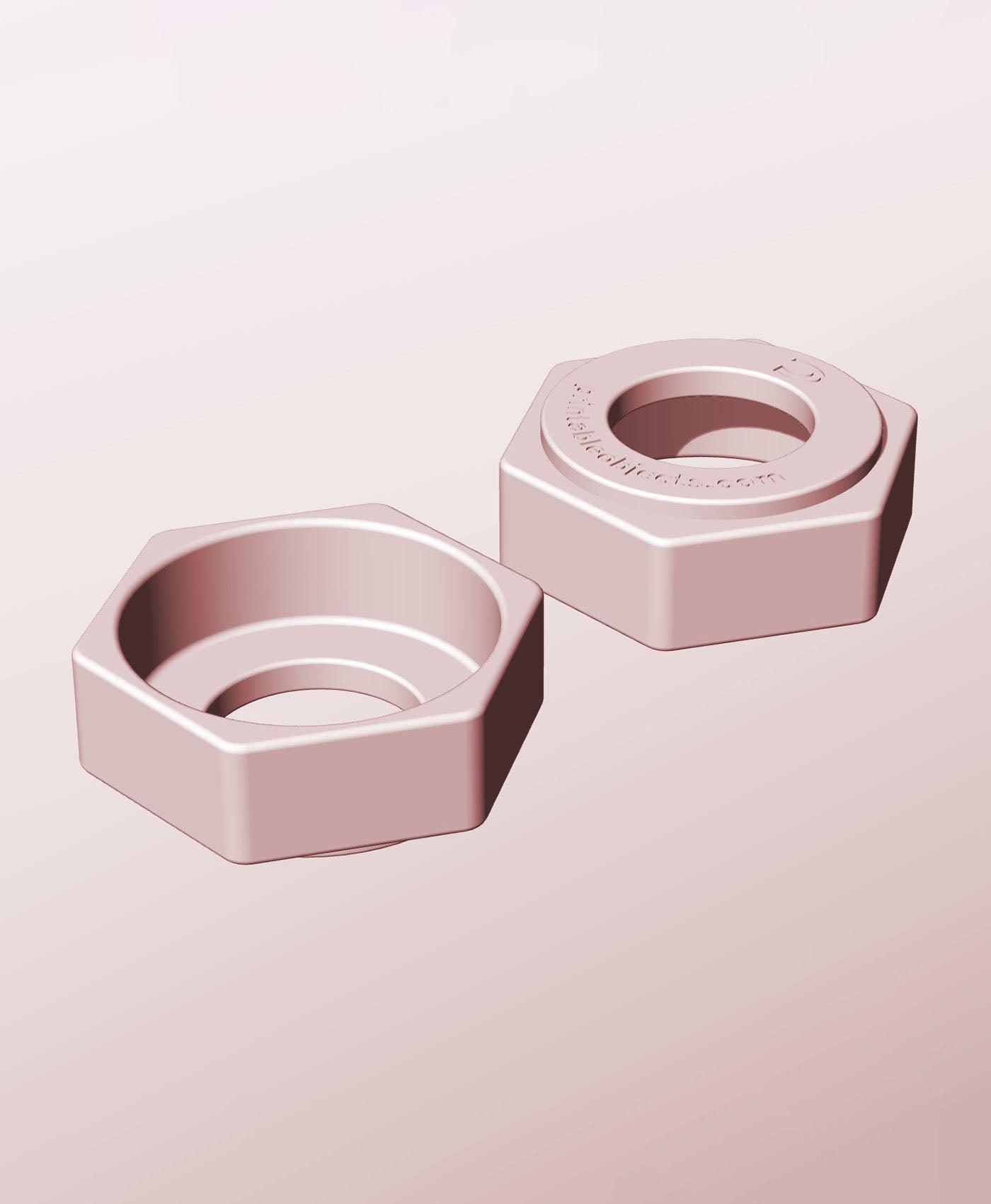 CH68-25-P Modular Stacking pierced container for home decor 3d model