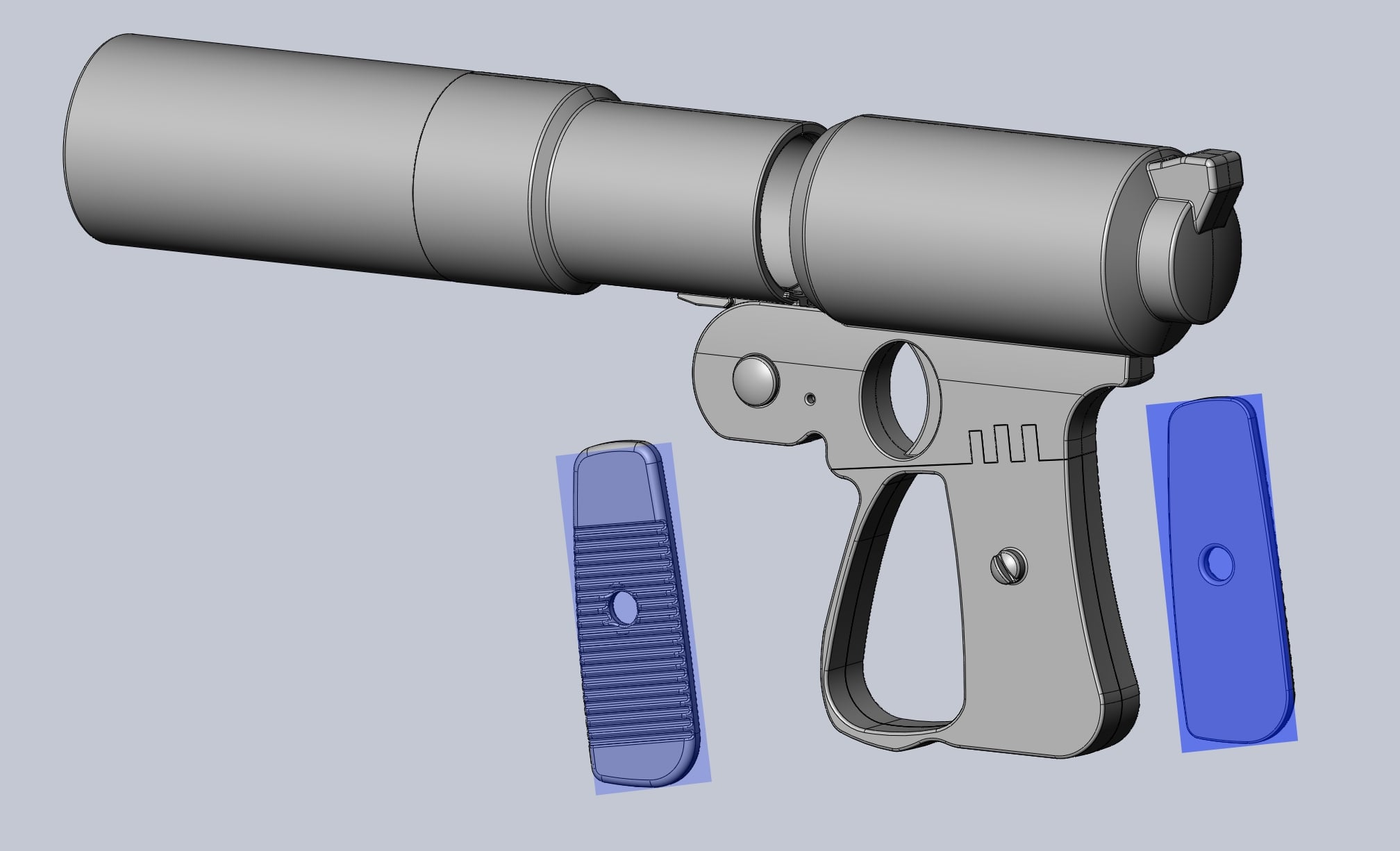 Laputa Gun Loadable Printable Assembly 3d model