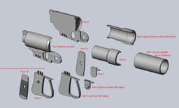 Laputa Gun Loadable Printable Assembly 3d model