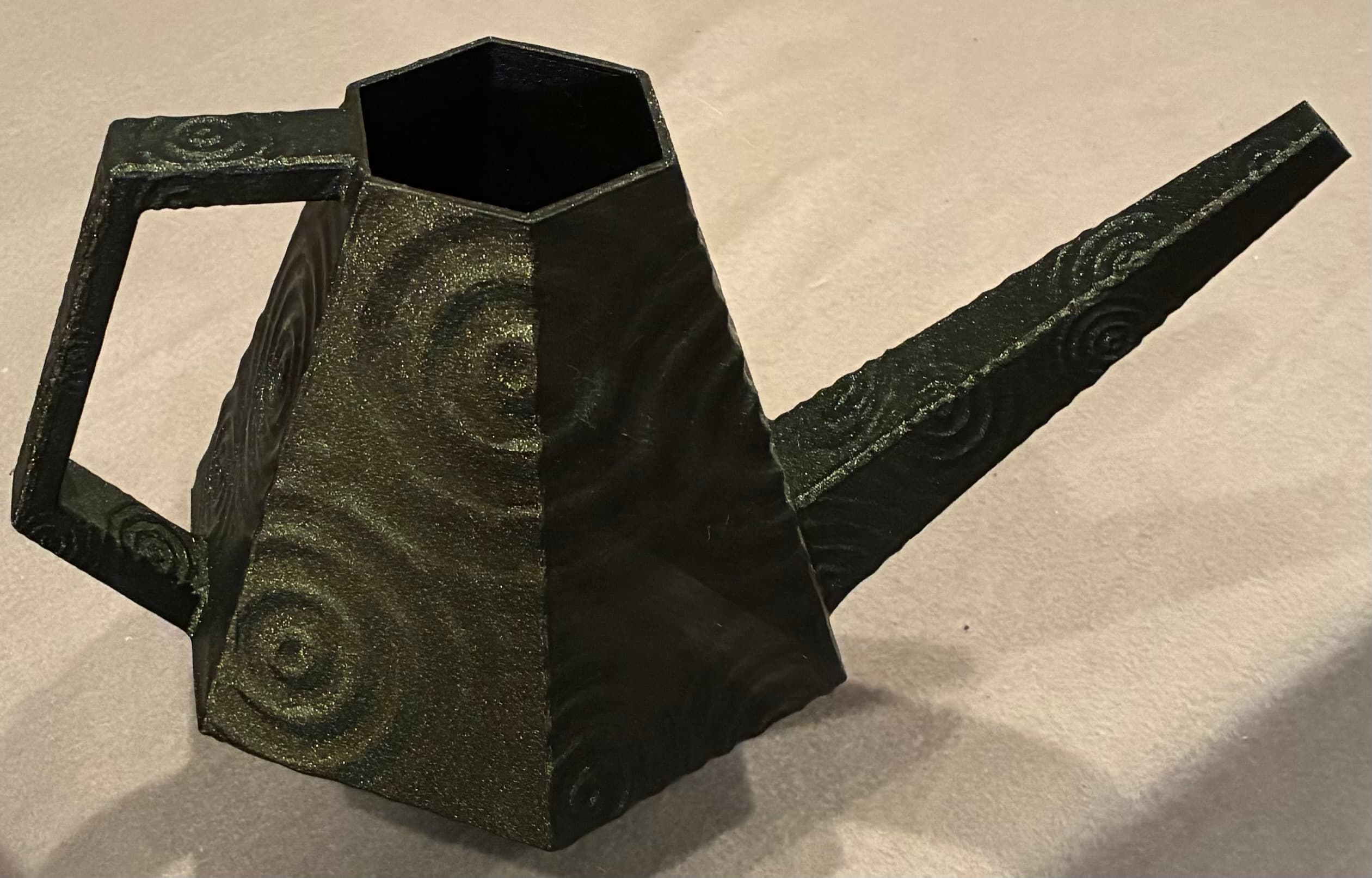 Amolen PLA Galaxy Gold (although it's more green than gold). Came out very well overall.