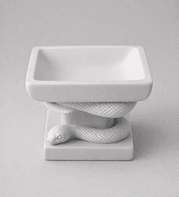 Serpent Catchall Bowl STL – Snake Decor Key Tray – Dark Luxury Home Organizer 3d model