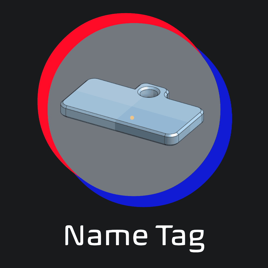 Mini Name Tag 🏷️ 3d model