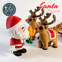 Santa Playset 3d model