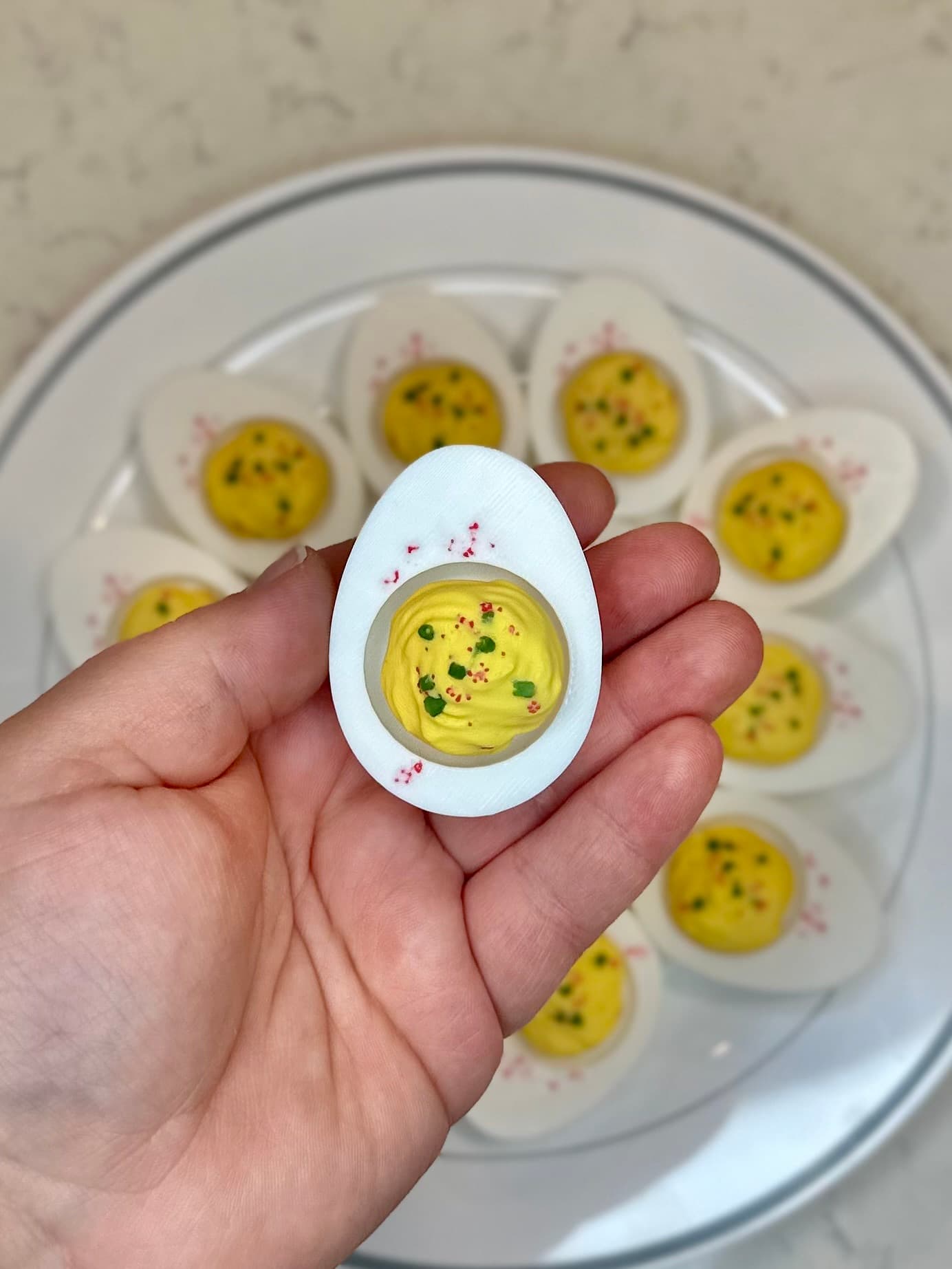 I couldn’t pass up making a platter of these eggs 🥚