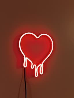 CORAZON DERRETIDO Cartel Neon LED 3d model