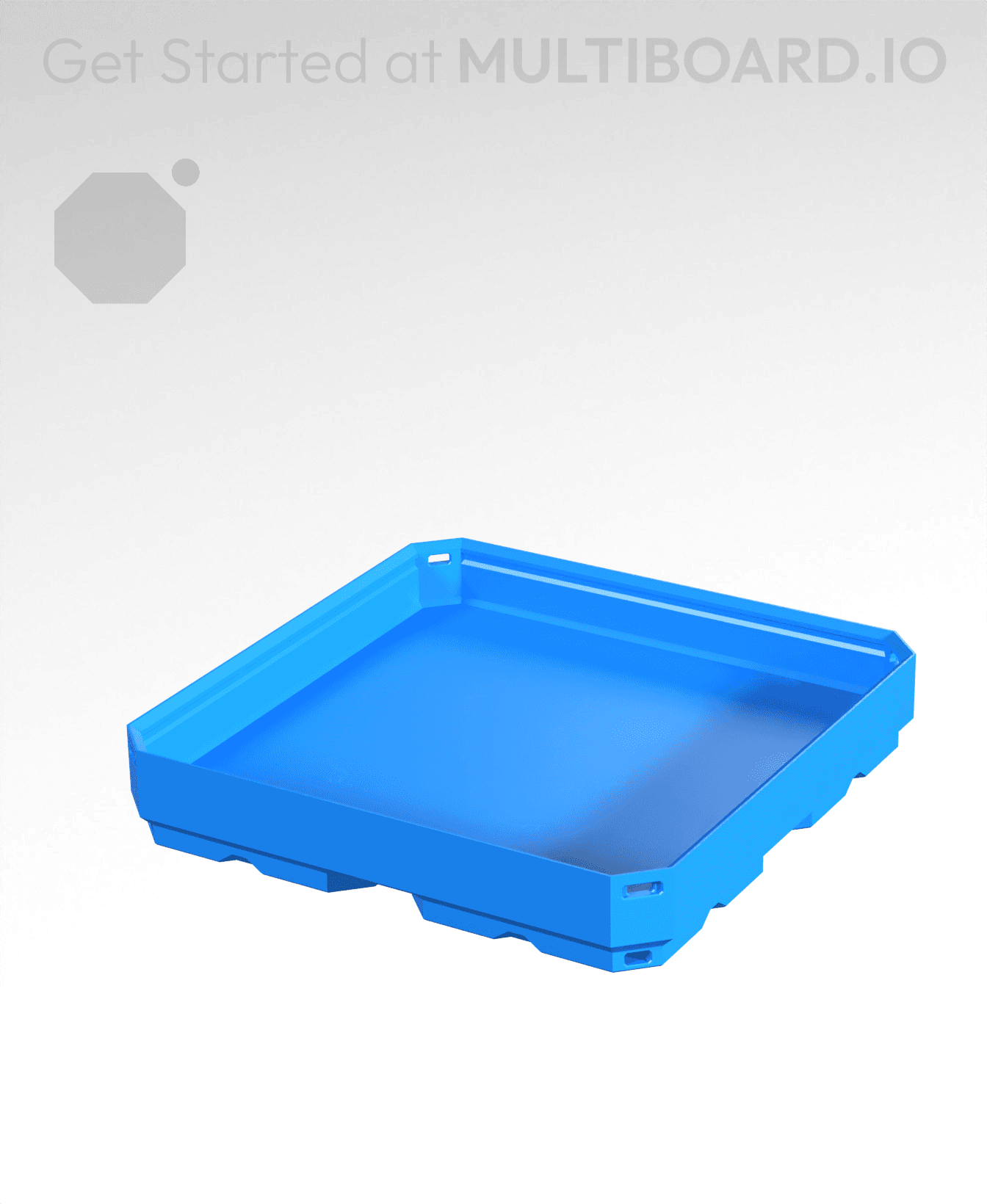 2x2x0.25 CU - Simple Walls - Multibin Shell 3d model