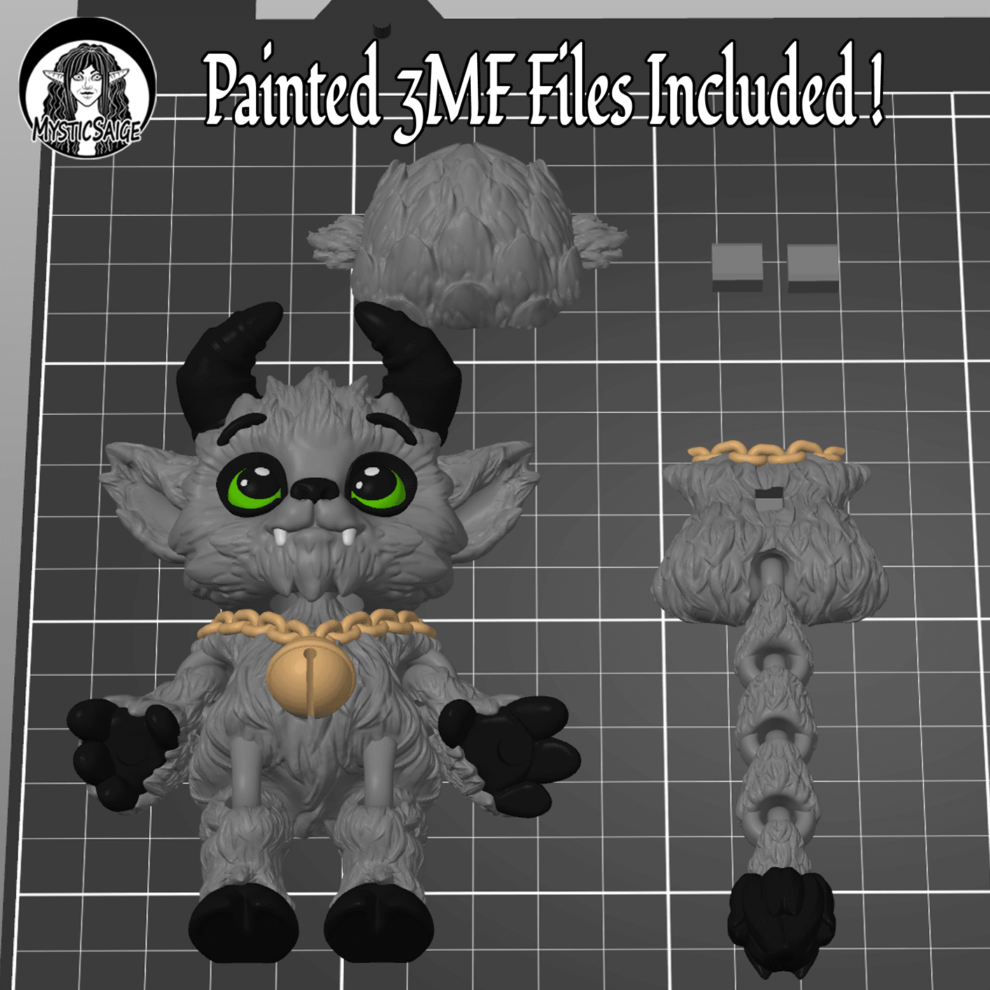 Chibi Krampus 3d model