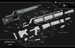 Covert Mandalorian Assault rifle 3d model