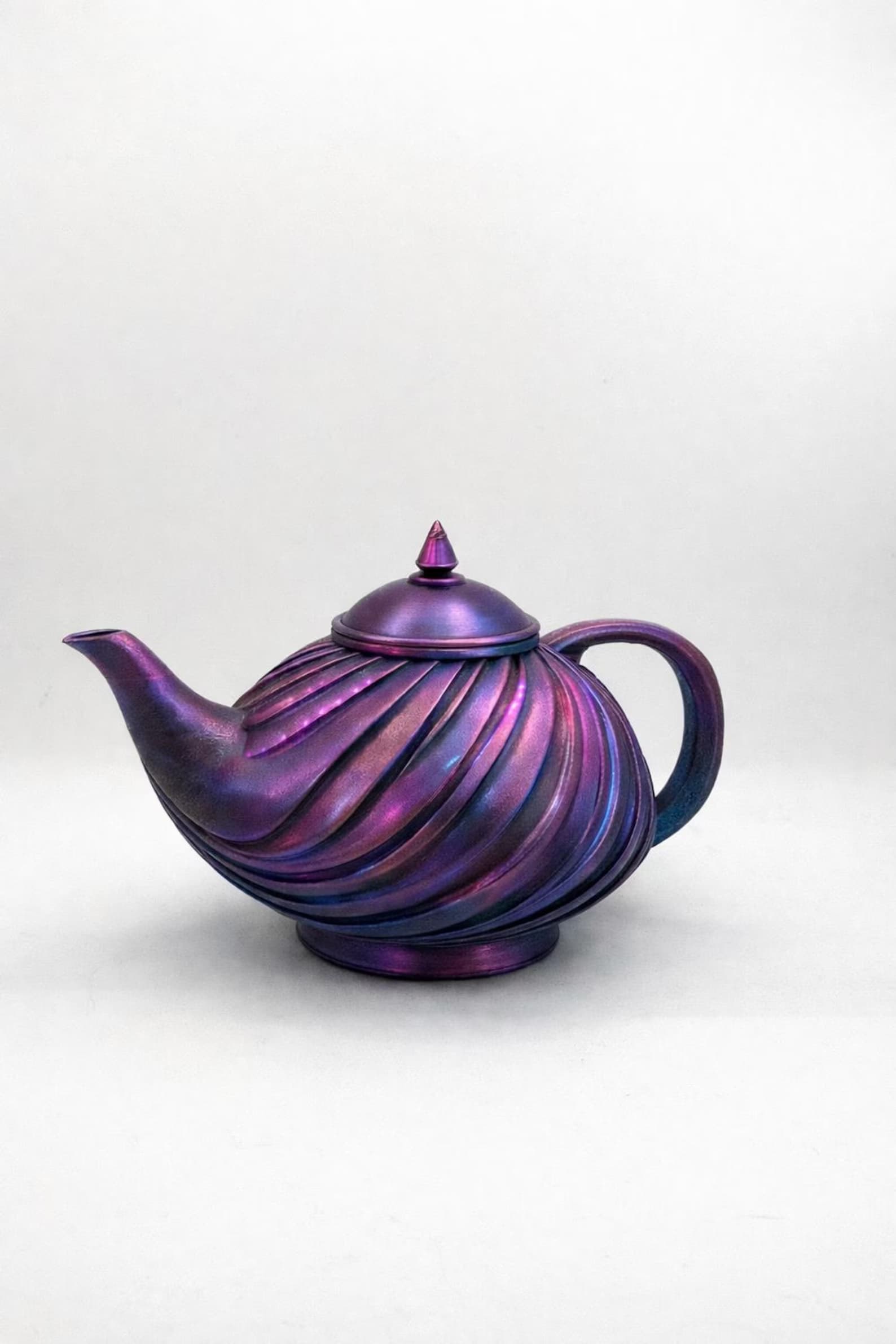 Art Deco Swirl Tea Pot 3d model