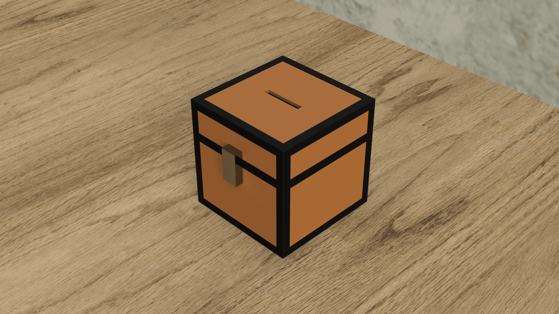 Minecraft Chest Box 3d model