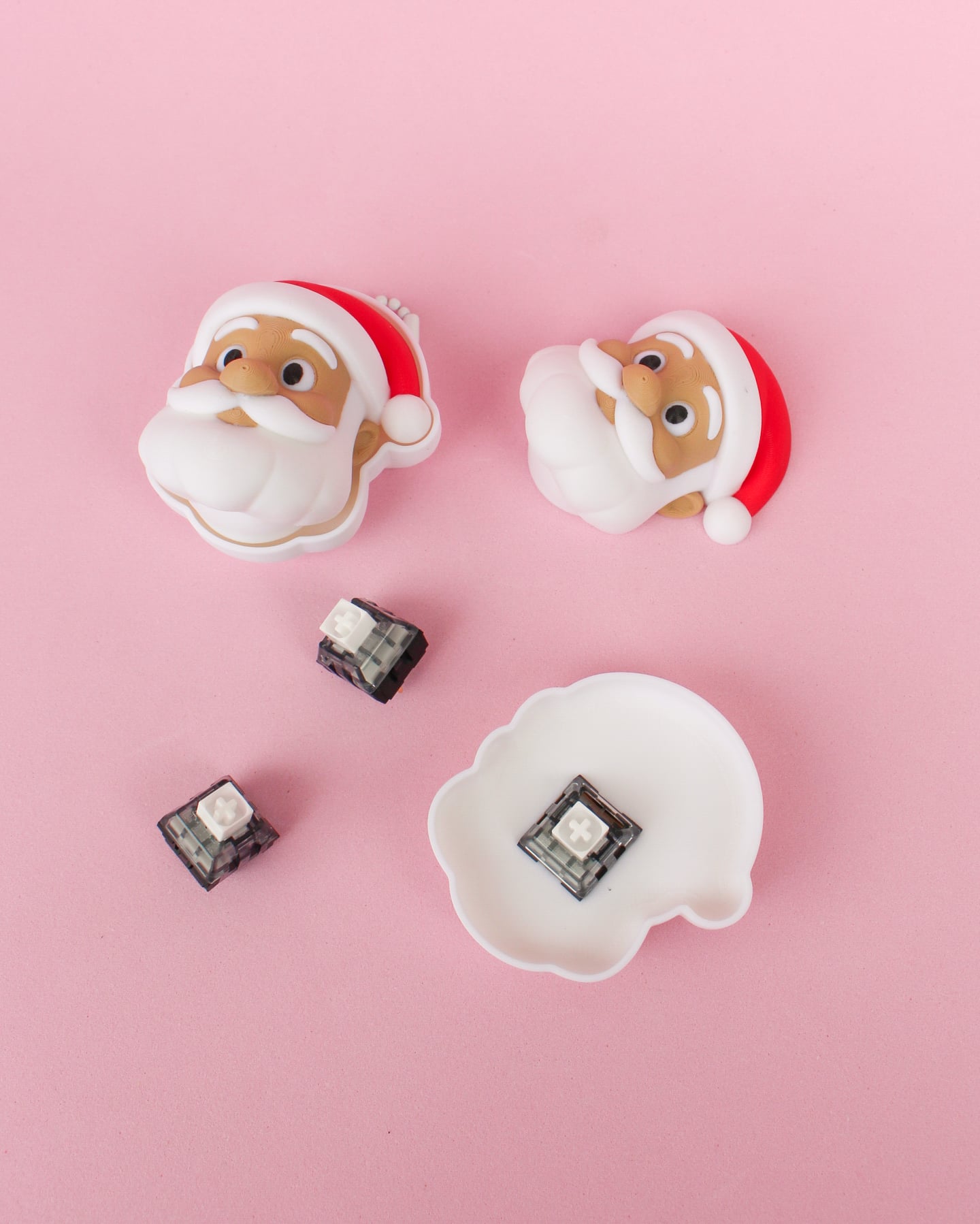 Santa Clicker Keychain β 3D Fidget Toy 3d model