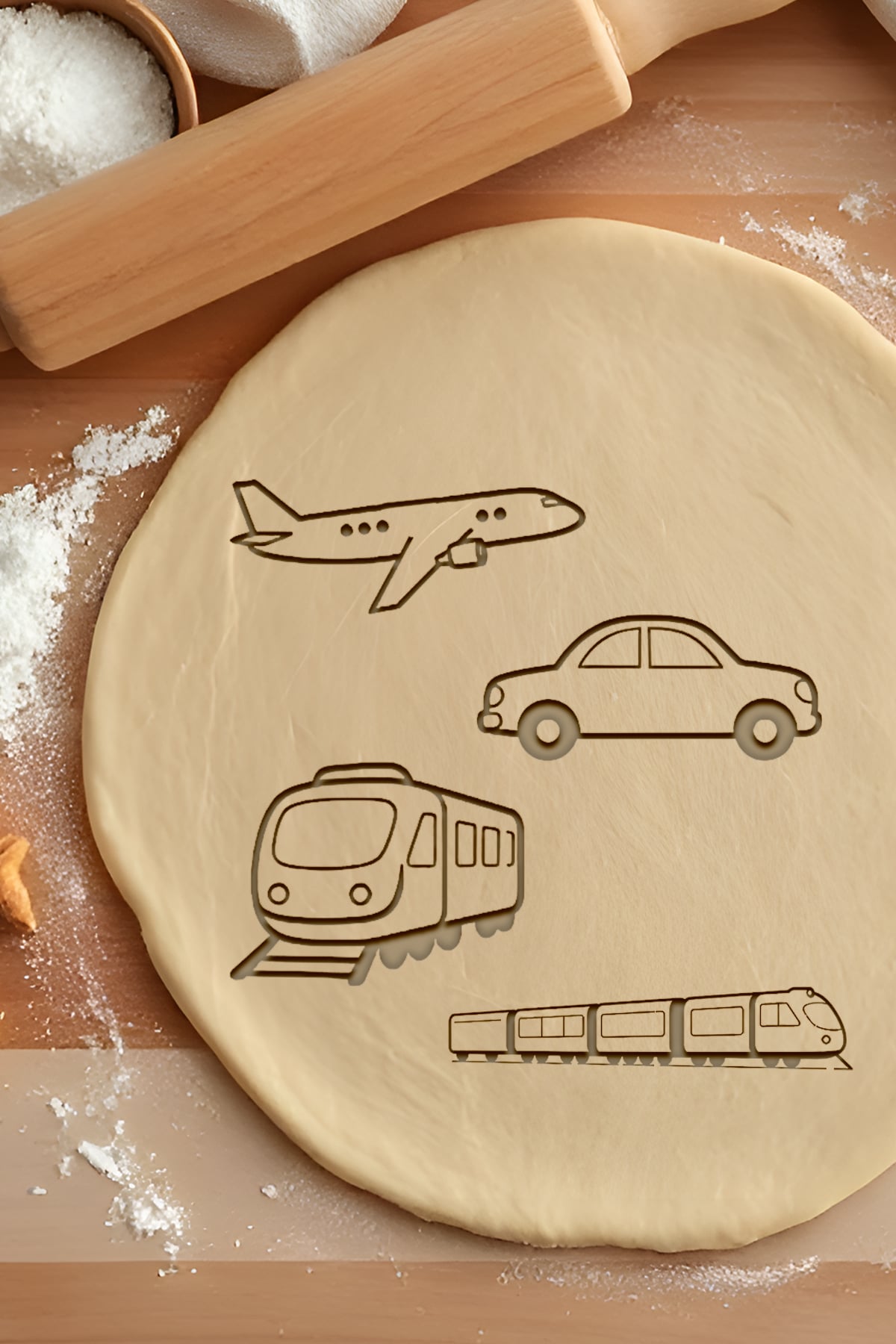 Vehicle Set Cookie Cutter, Biscuit Cutter 3d model
