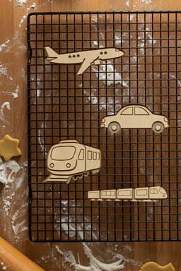 Vehicle Set Cookie Cutter, Biscuit Cutter 3d model