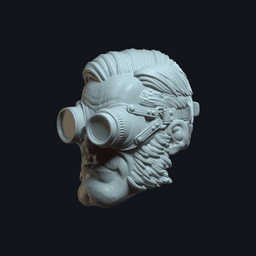 Dex v4 Action Figure Head 3d model