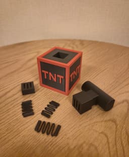 TNT Box Clicker – 3D Printable Comic-Style Fidget Clicker 3d model