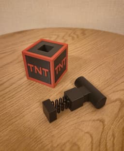 TNT Box Clicker – 3D Printable Comic-Style Fidget Clicker 3d model