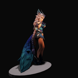 Cute Fantasy Fox Girl 3D Printable Figure 3d model