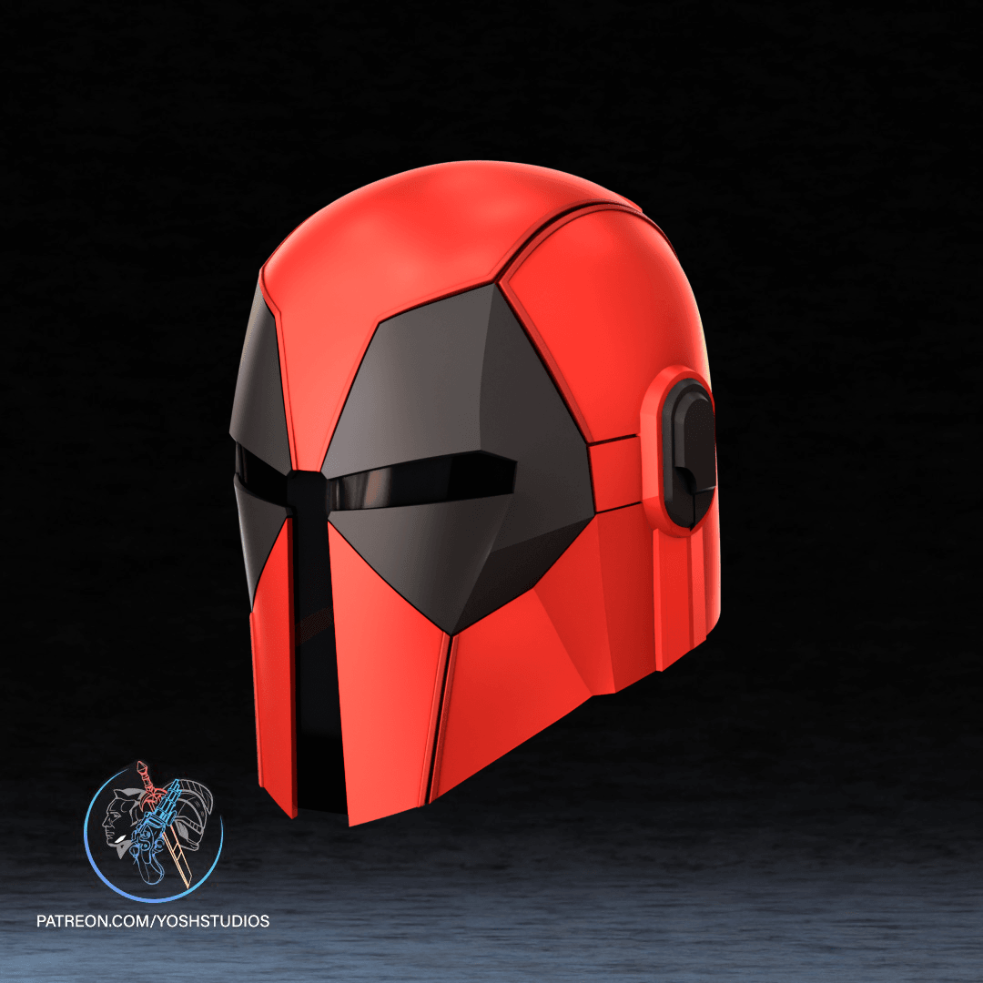 Mano Deadpool Helmet 3D Printer File STL 3d model
