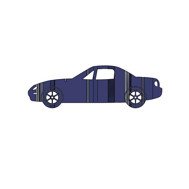 NB Miata 3D Car Flip Art Desk Display 3d model
