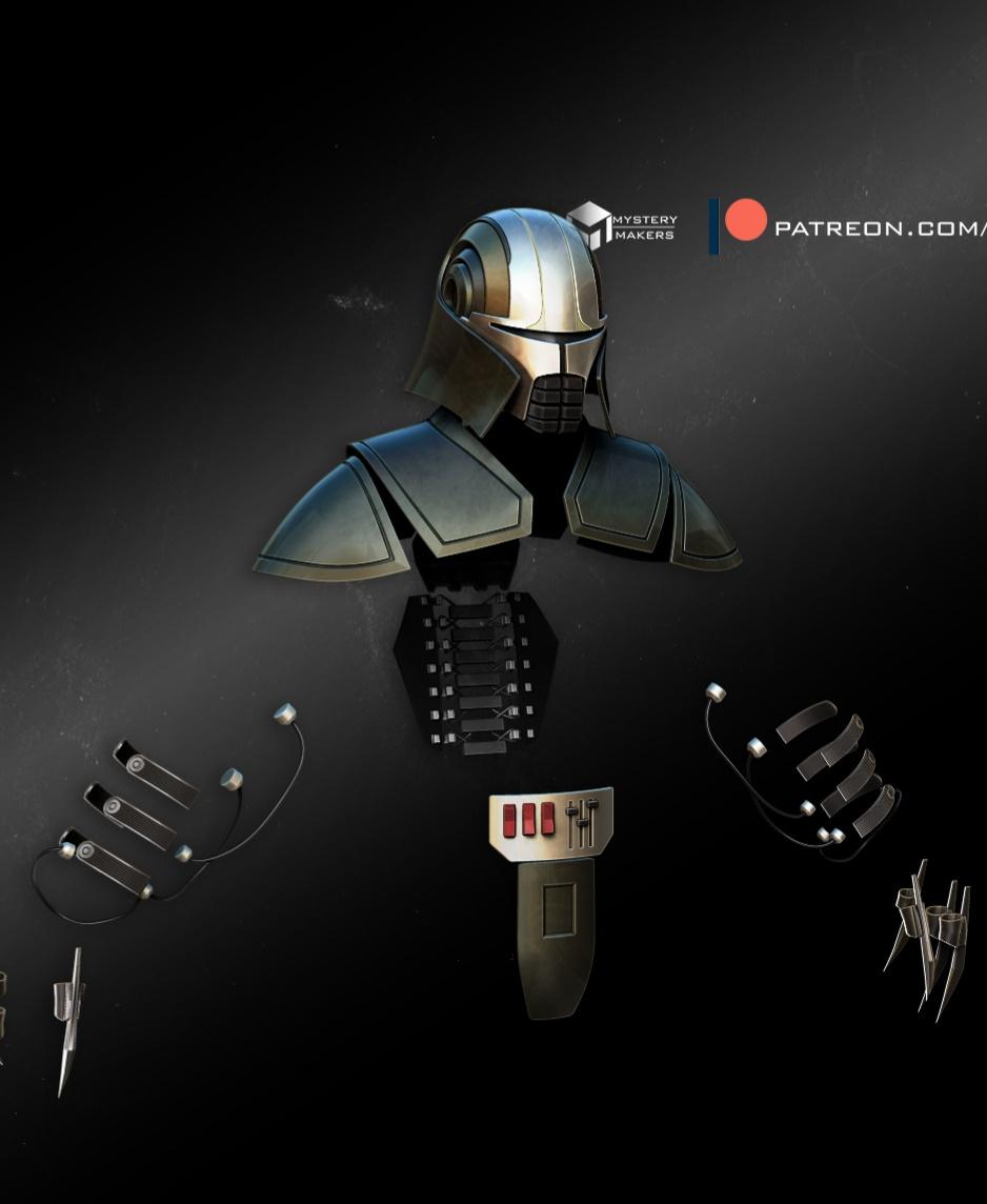 Starkiller armor 3d model
