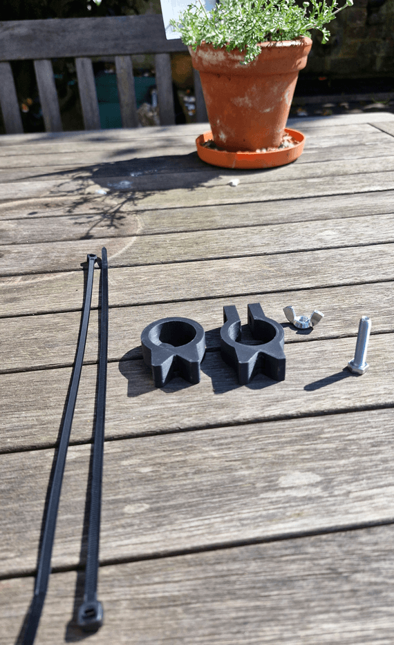Bubble Wand Bottle Brackets 3d model