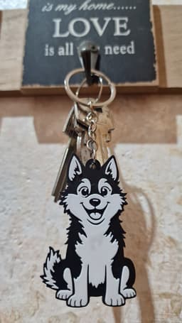Dog keychain 2 3d model