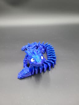 Cold Spell, Winter Dragon - Articulated Dragon Snap-Flex Fidget (Tight Joints) 3d model