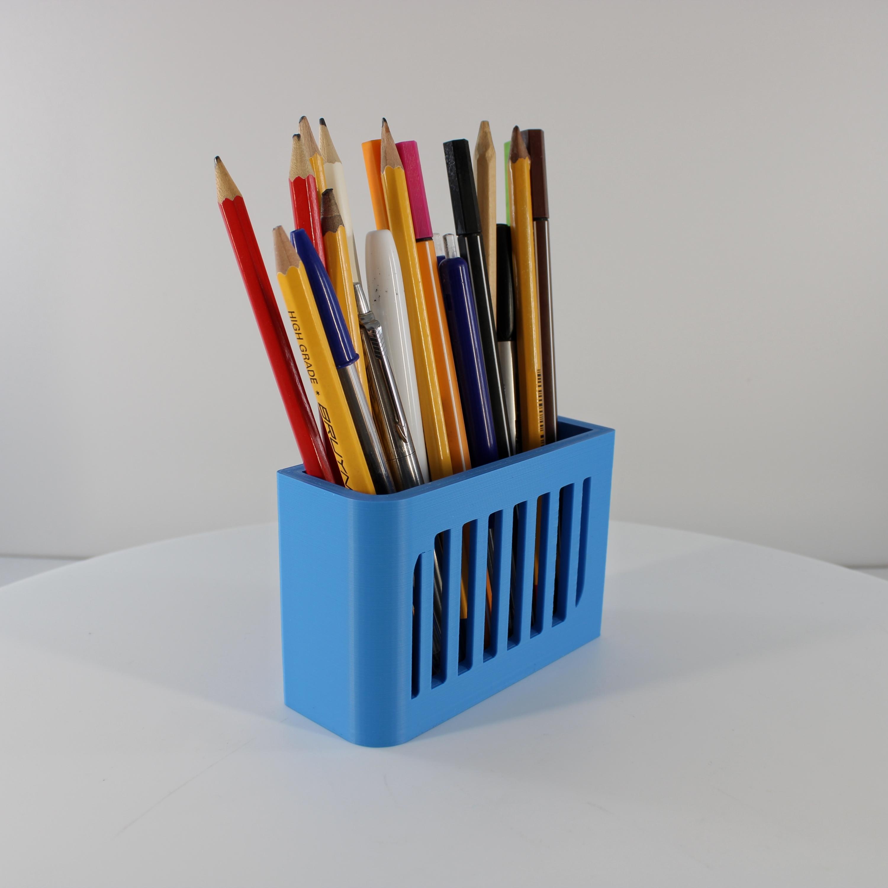  Assymetric Pencil Organizer, Modern Desk Decor  3d model