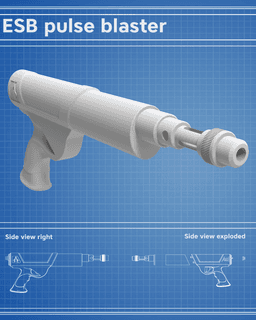 ESB Pulse 40 Blaster - Star Wars 3d model