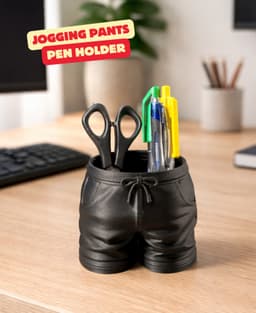 JOGGING PANTS - PEN HOLDER / PENCIL HOLDER / DESKTOP ORGANIZER / MODERN DESK DECOR 3d model