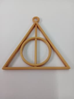 Deathly Hallows Pendant and Earring 3d model